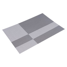 Салфетка Zapel Asymmetry сервировочная 30x45 см полиэстер серебристая