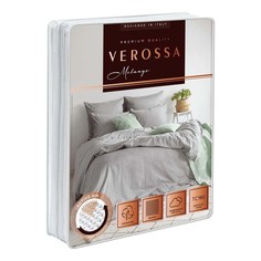Комплект постельного белья Verossa Silver евро меланж 50x70 см и 70x70 см серый