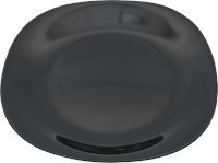 Тарелка для вторых блюд Homeclub Quadro Classic Black 25 см черная