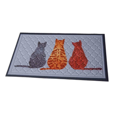 Коврик Hoff Коты придверный 40x60 см серый