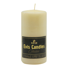 Свеча декоративная Evis 6x12 см парафиновая белая