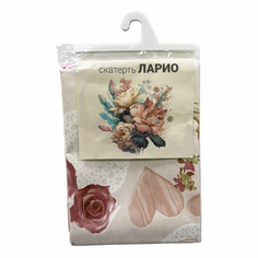 Скатерть Ларио розы 100 х 140 см No Brand
