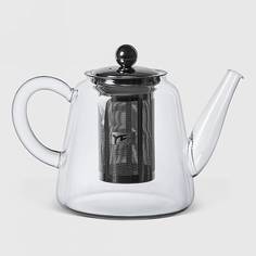 Чайник Yf стеклянный с фильтром 1,2 мл