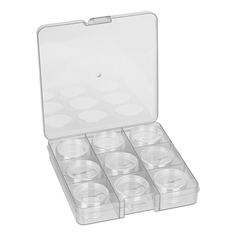 Коробка для швейных принадлежностей Gamma OM-086-057 13,7 x 13,5 x 2,3 см прозрачная