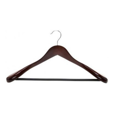 Вешалка-плечики для одежды деревянная коричневая No Brand