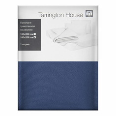 Простыня Tarrington House Простыня 180x200 см трикотаж синяя