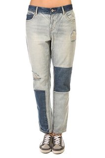 Джинсы прямые женские Roxy Rider Patch Pant Light Blue