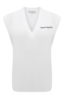 Хлопковая футболка Alexander McQueen