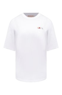 Хлопковая футболка Marni