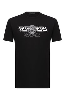 Хлопковая футболка Versace
