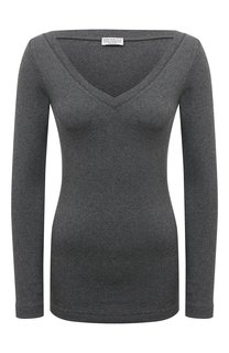 Хлопковый лонгслив Brunello Cucinelli
