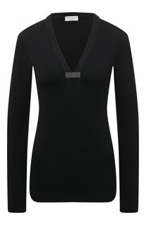 Хлопковый пуловер Brunello Cucinelli