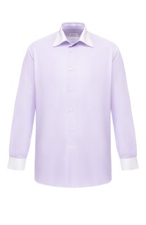 Хлопковая рубашка с воротником кент Brioni