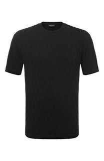 Футболка из вискозы и кашемира Giorgio Armani