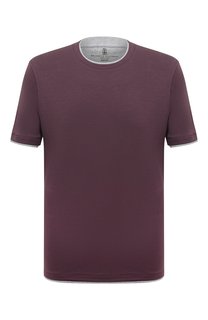 Футболка из хлопка и кашемира Brunello Cucinelli