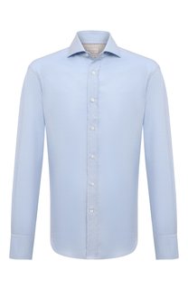 Рубашка из хлопка и кашемира Brunello Cucinelli