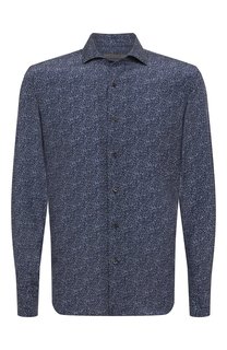 Рубашка из шелка и хлопка Corneliani