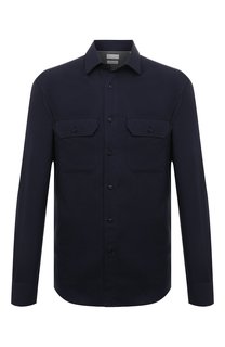 Рубашка из хлопка и кашемира Brunello Cucinelli