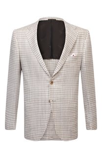 Пиджак изо льна и кашемира Kiton