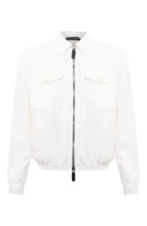 Бомбер из вискозы и льна Giorgio Armani