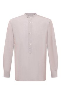 Рубашка изо льна и хлопка Corneliani