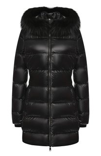 Стеганый пуховик с капюшоном Dolce & Gabbana