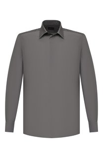 Сорочка из хлопка и шелка Ermenegildo Zegna