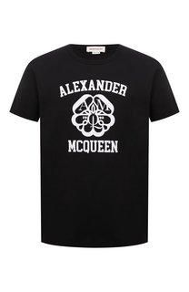 Хлопковая футболка Alexander McQueen