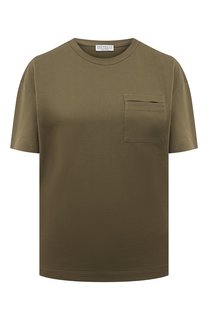 Хлопковая футболка Brunello Cucinelli