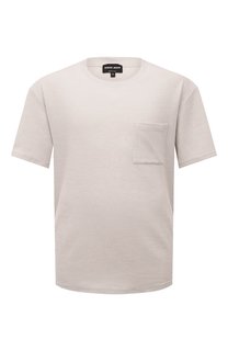Футболка из хлопка и кашемира Giorgio Armani