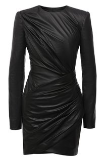 Кожаное платье Alexandre Vauthier