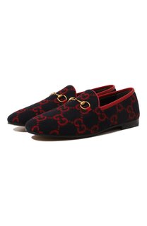 Текстильные лоферы Jordaan Gucci