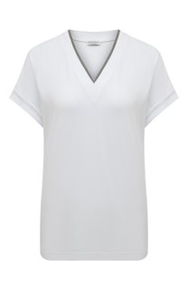 Хлопковая футболка Brunello Cucinelli