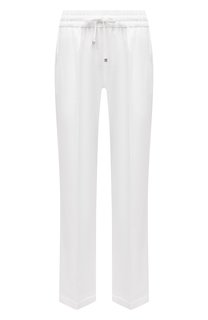 Брюки изо льна и вискозы Kiton
