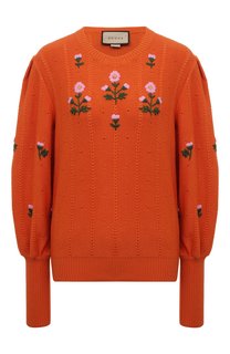 Пуловер из шерсти и хлопка Gucci