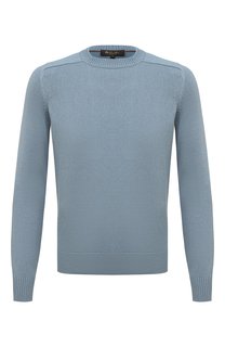 Свитер из хлопка и шелка Loro Piana