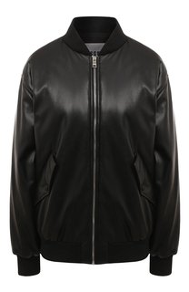 Бомбер из экокожи MSGM