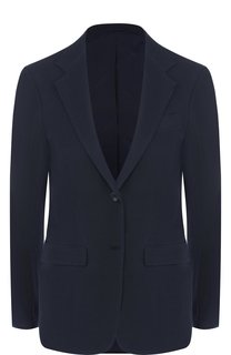 Однотонный жакет из смеси вискозы и льна Kiton