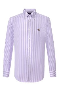 Хлопковая сорочка с воротником button down Ralph Lauren