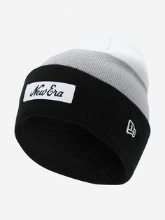 Шапка New Era Stripe Cuff Knit, Черный