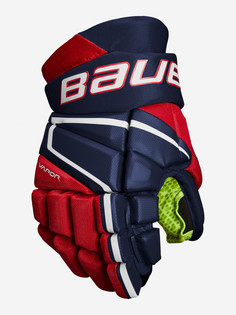 Перчатки хоккейные детские Bauer Vapor 3X JR, Синий Бауэр