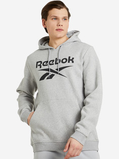 Худи мужская Reebok Big Stacked Logo, Серый