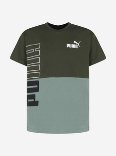 Футболка для мальчиков PUMA Power Colorblock, Черный