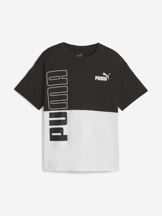 Футболка для мальчиков PUMA Power Colorblock, Черный