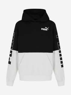 Худи для мальчиков PUMA Power Colorblock, Черный
