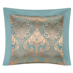 Комплект наволочек Estia Версаль ментоловый с золотым 70х70 см