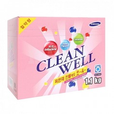 Стиральный порошок Clean Well бесфосфатный концентрат 1,1 кг