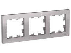 Рамка Schneider Electric SE AtlasDesign 3 поста Aluminum SE ATN000303