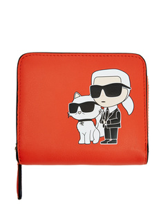 Кошелек из телячьей кожи с декором K/Ikonik Choupette Karl Lagerfeld