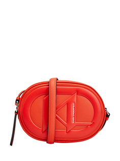 Сумка-crossbody из кожи с декором K/Monogram Karl Lagerfeld